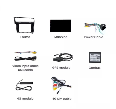 Navigatie Volkswagen Golf 7 (2012-2017), Android, Ecran 10 inch, 6GB RAM 128GB, negru [6]