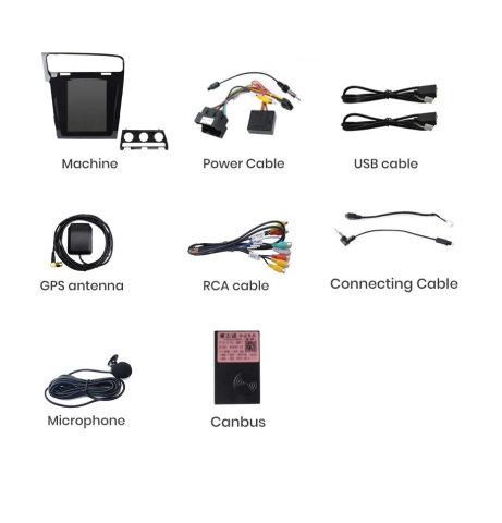 Navigatie Volkswagen Golf 7 (2014-2018),Ecran Tesla 9.7 inch, Android, 2GB RAM 32GB [9]