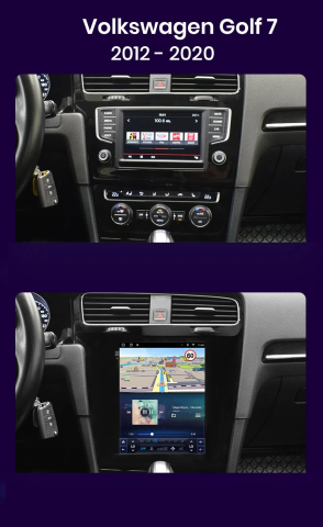 Navigatie Volkswagen Golf 7 (2014-2018),Ecran Tesla 9.7 inch, Android, 6GB RAM 128GB, carplay / android auto, waze [5]