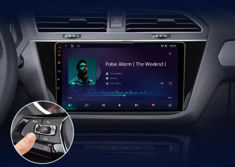 Navigatie Volkswagen Tiguan 2016-2020, android 12, 1GB RAM, 32GB wifi, waze, youtube, google maps, bluetooth [3]