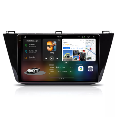 Tiguan (2016-2020) - Navigatie Volkswagen Tiguan (2016-2020), Android, Ecran 10 inch 2K, 12GB RAM 256GB, 8-core