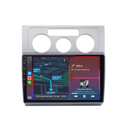 Touran (2003-2010) - Navigatie Volkswagen Touran 2003-2010, Android 12, 1GB RAM 32GB,carplay / android auto, google maps, youtube, wifi, waze, bluetooth