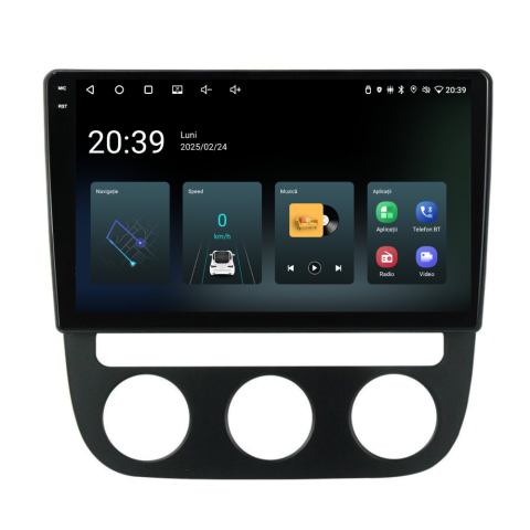 Navigatie VW Golf 5 (2004-2009), Android, Ecran 10 inch, 4GB RAM 64GB, 4-core [1]