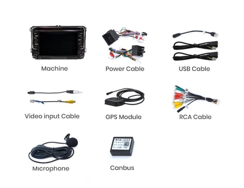 Navigatie VW Golf 6 (2008-2013), Android, Ecran 7 inch, 1GB RAM 32GB, crom [5]