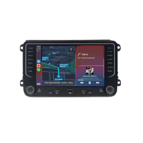 Navigatie auto dedicata - Navigatie VW Touran (2003 - 2013), Android, Ecran 7 inch, 4GB RAM 64GB, butoane tactile, 8-core 4G