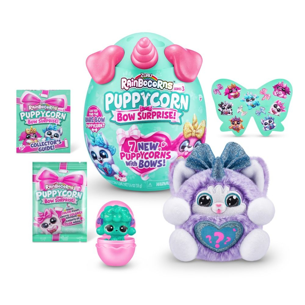 Jucarie surpriza de plus, Rainbocorns, Catelus Unicorn Curcubeu, S3 [8]