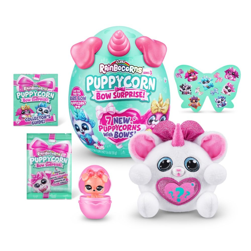Jucarie surpriza de plus, Rainbocorns, Catelus Unicorn Curcubeu, S3 [6]