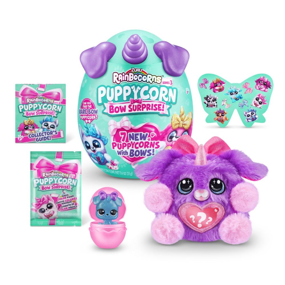 Jucarie surpriza de plus, Rainbocorns, Catelus Unicorn Curcubeu, S3 [5]