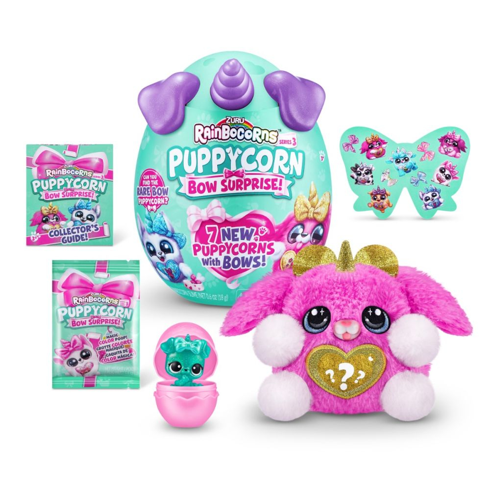 Jucarie surpriza de plus, Rainbocorns, Catelus Unicorn Curcubeu, S3 [7]
