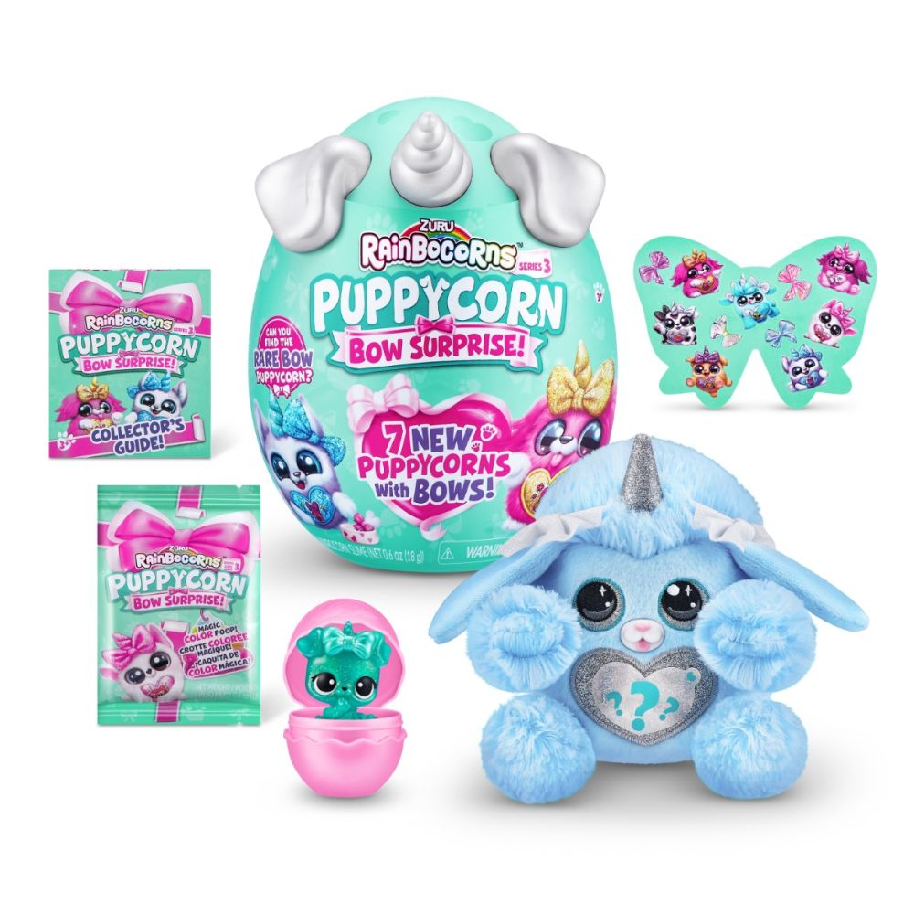 Jucarie surpriza de plus, Rainbocorns, Catelus Unicorn Curcubeu, S3 [4]