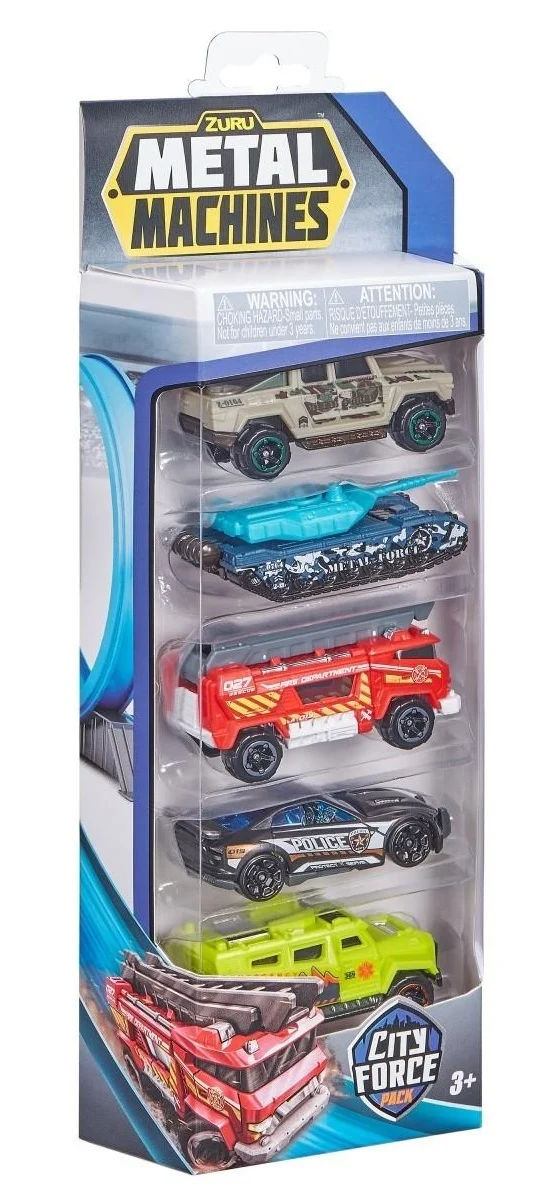Set 5 masinute Metal Machines - City Force, 1:64 [2]