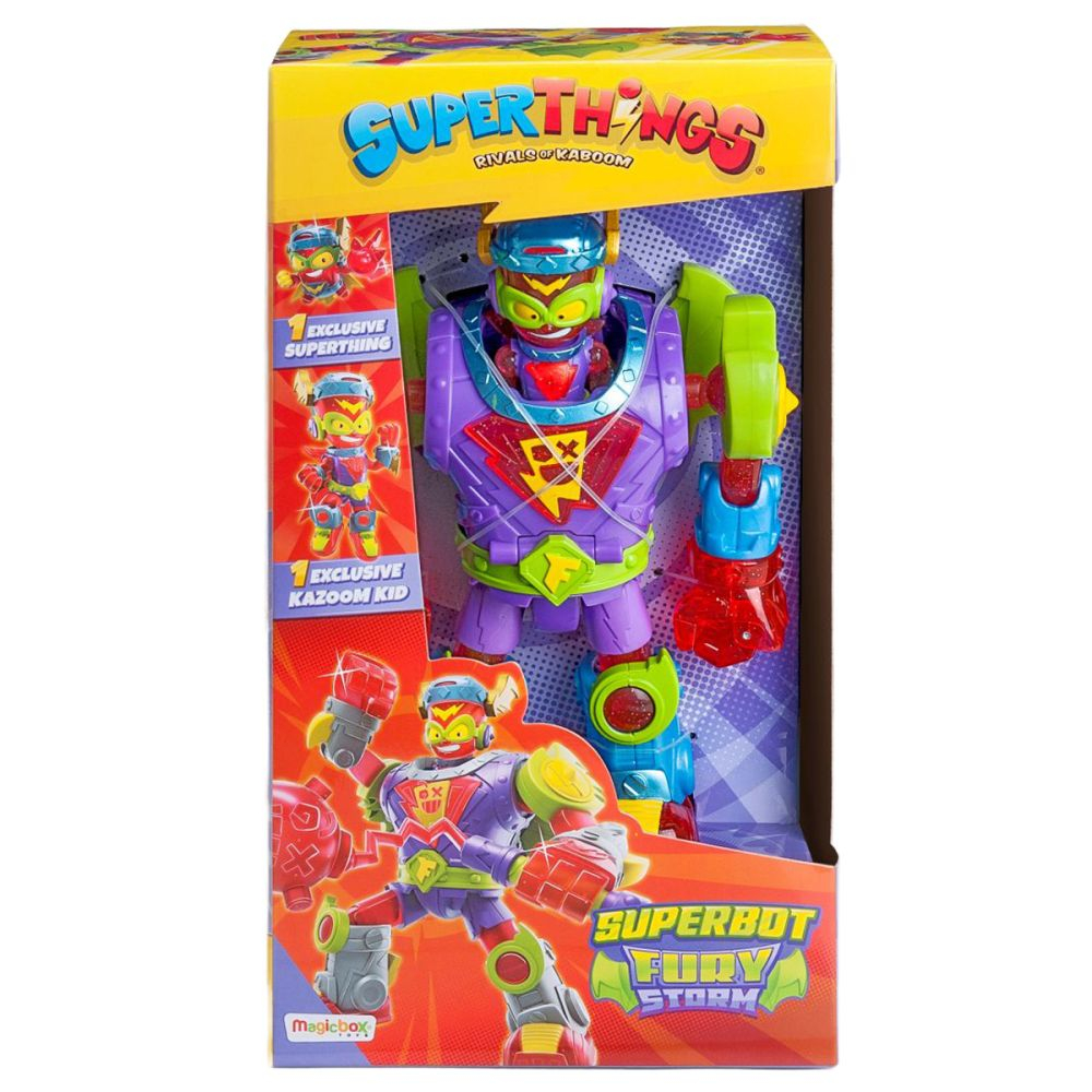 Set de joaca cu figurine si Robot Fury Storm, Superthings, Kazoom Kid [2]