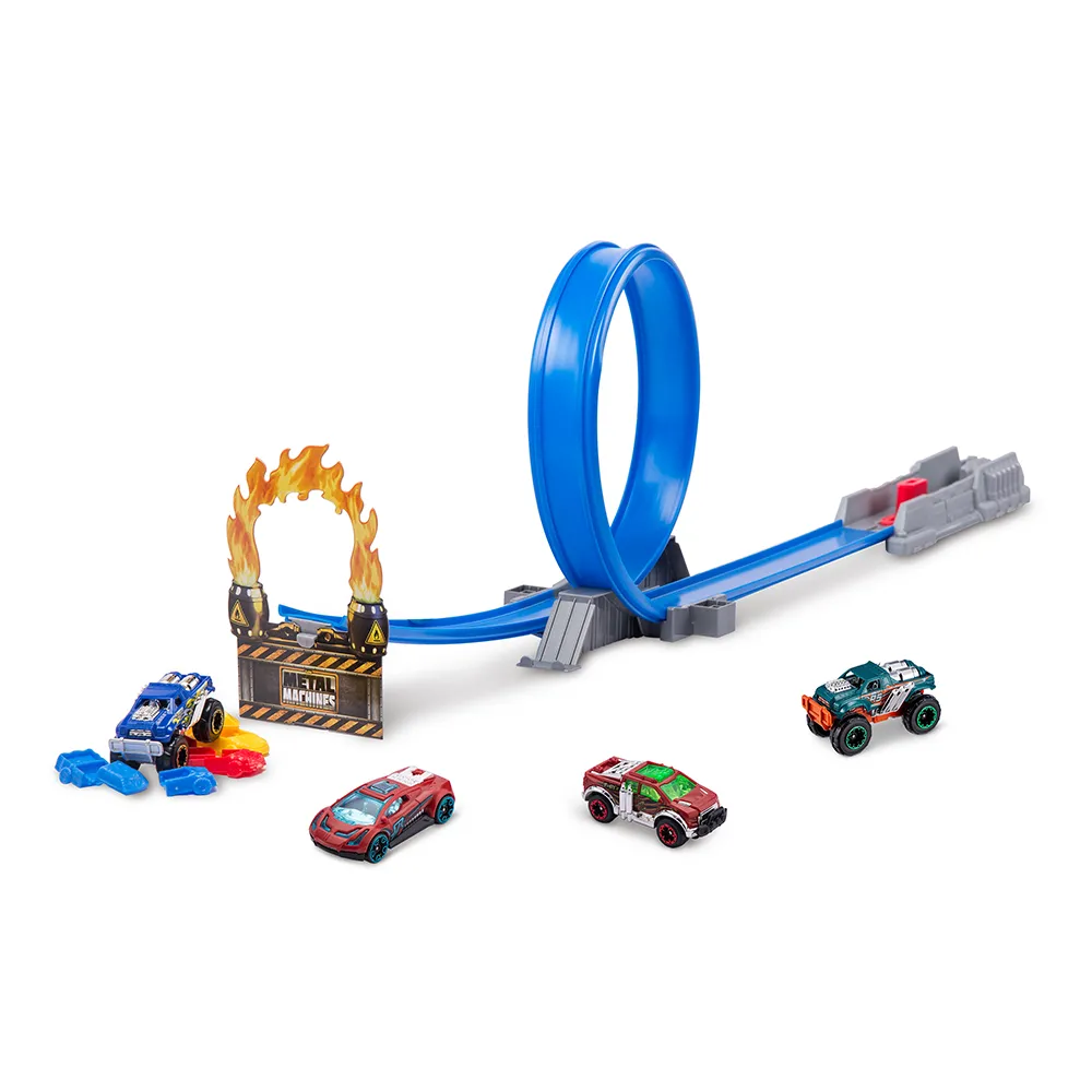 Set de joaca Metal Machines - Road Rampage, cu pista [2]