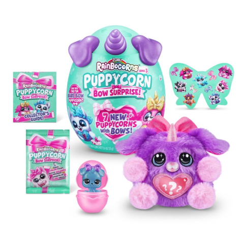 Jucarie surpriza de plus, Rainbocorns, Catelus Unicorn Curcubeu, S3 [4]