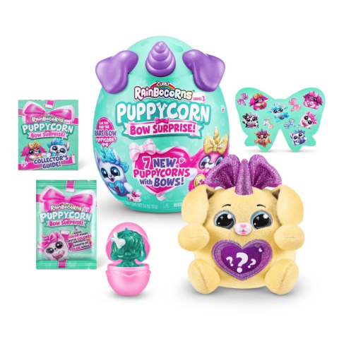 Jucarie surpriza de plus, Rainbocorns, Catelus Unicorn Curcubeu, S3 [8]