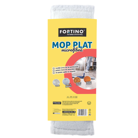 Mop plat Fortino, microfibra cu maner telescopic 1-1.5m [1]