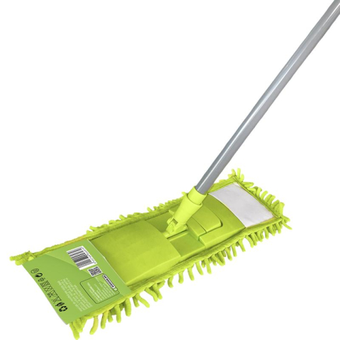 Galeti, mopuri si lavete - Mop plat Misavan Chenille, microfibra cu maner fix