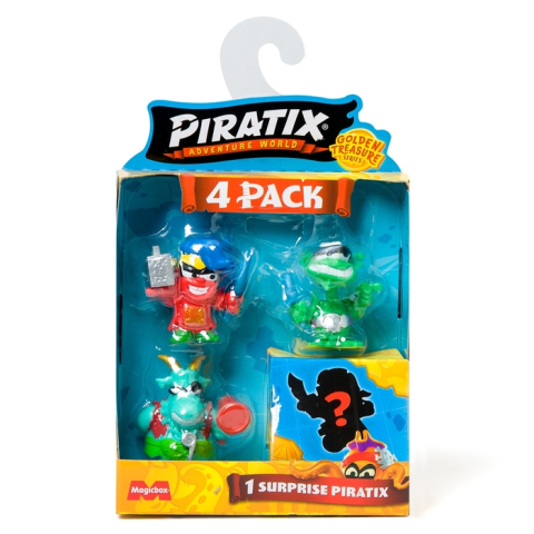 Piratix Golden Treasure, figurine, set 4 figurine, diverse modele [7]