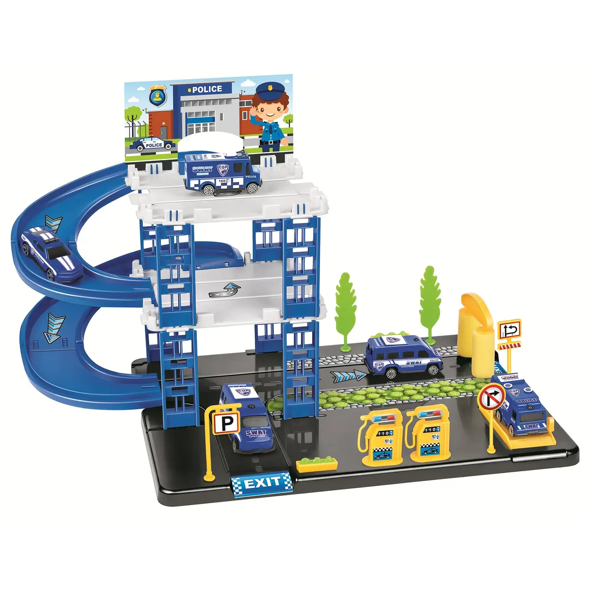 Set de joaca Brigade Police - Statie de politie cu parcare [1]