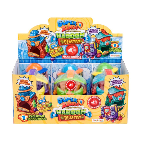 Jucarii, Copii & Bebe - Set de joaca cu figurina SuperZings, Kaboom Blaster cutie muzicala