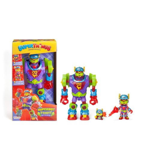 Jucarii, Copii & Bebe - Set de joaca cu figurine si Robot Fury Storm, Superthings, Kazoom Kid