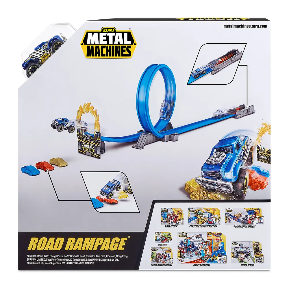Set de joaca Metal Machines - Road Rampage, cu pista [5]