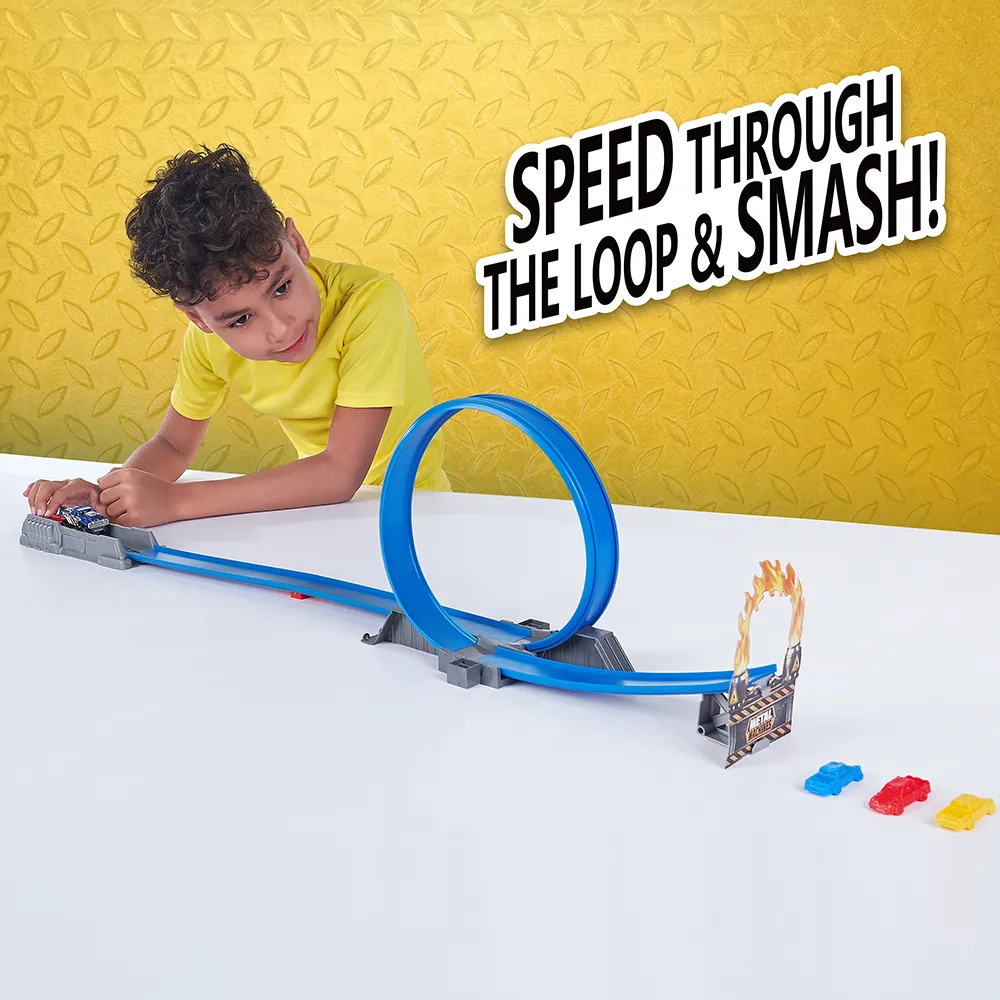 Set de joaca Metal Machines - Road Rampage, cu pista [2]