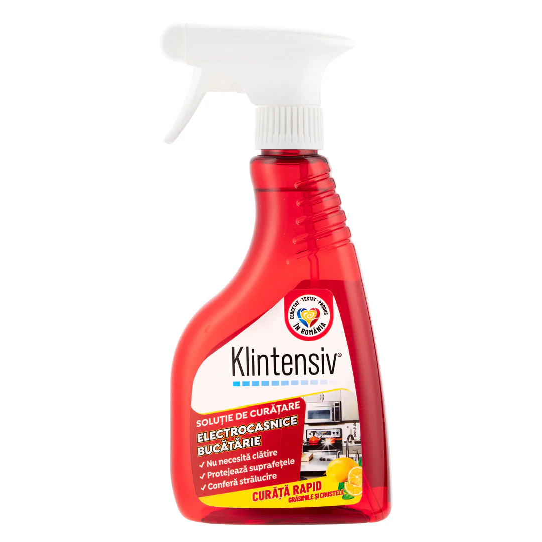 Praf de curatat si alte subtante - Solutie curatare electrocasnice bucatarie 500 ml, Klintensiv