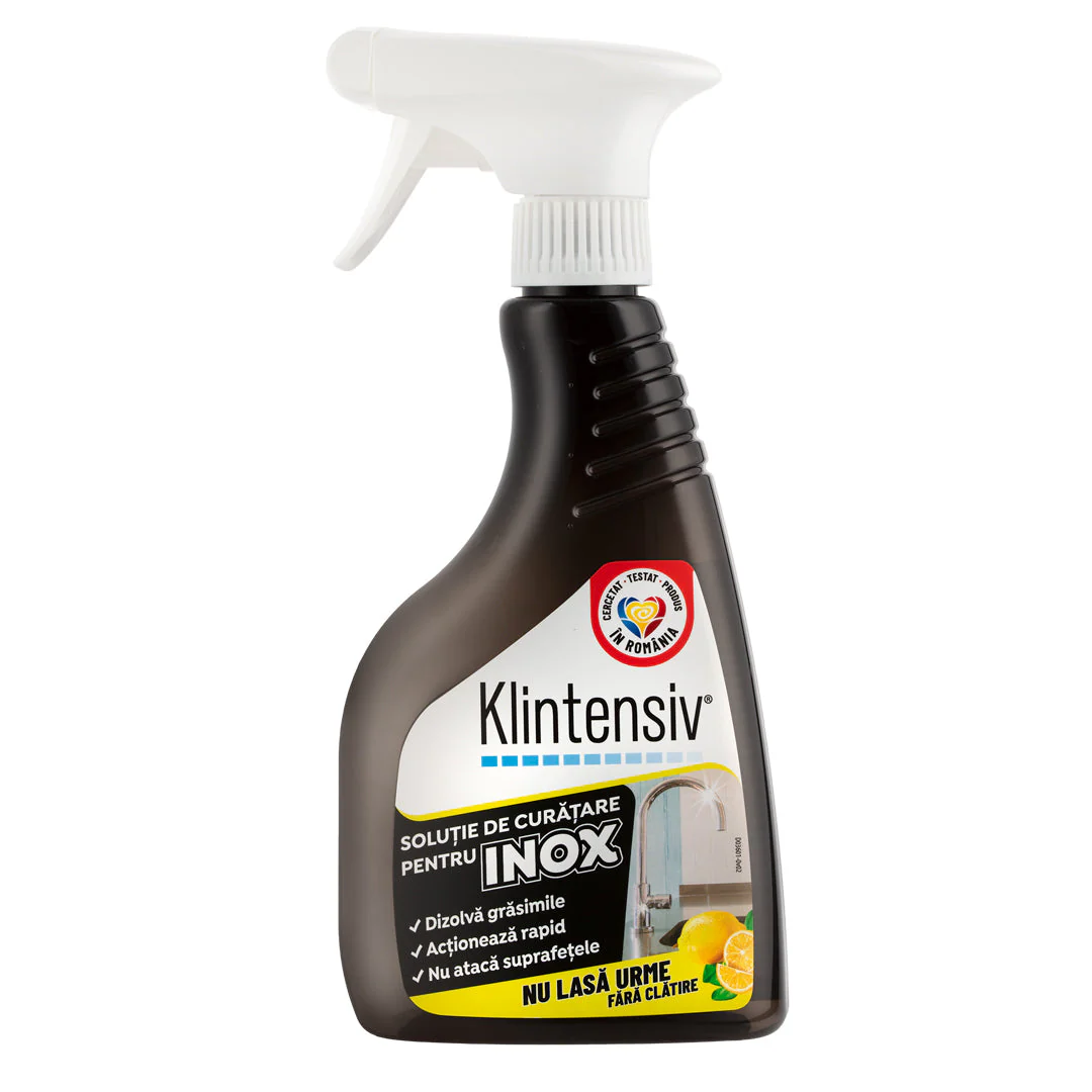 Praf de curatat si alte subtante - Solutie curatare inox 500 ml, Klintensiv