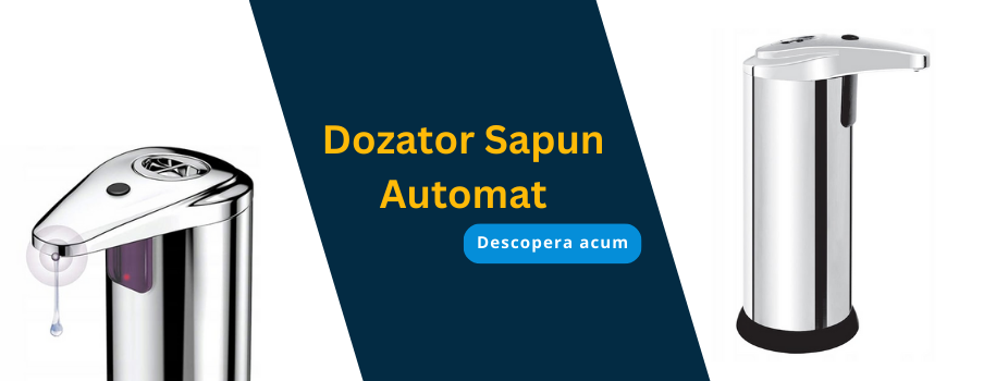 Dozator de sapun inteligent automat cu senzor de miscare, infrarosu, fara contact, design modern