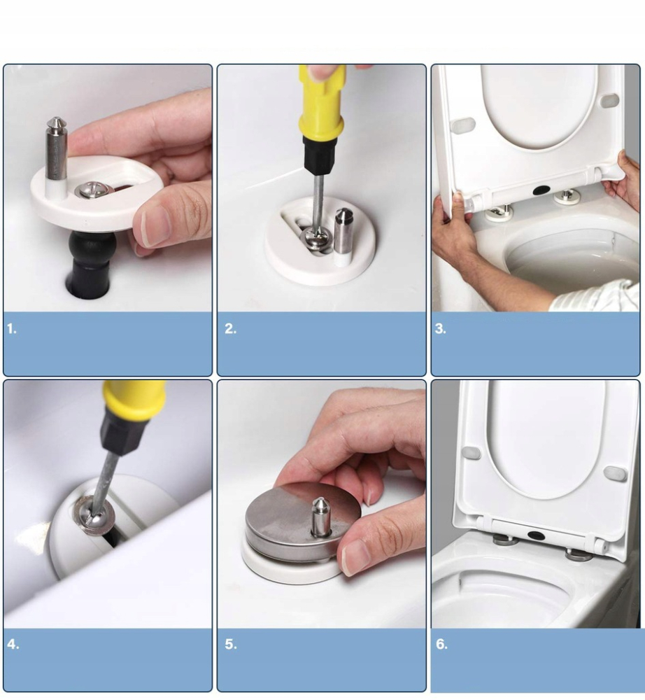 Capac WC cu cădere lentă, Compatibil Kolo Rekord, Roca, Grohe [6]