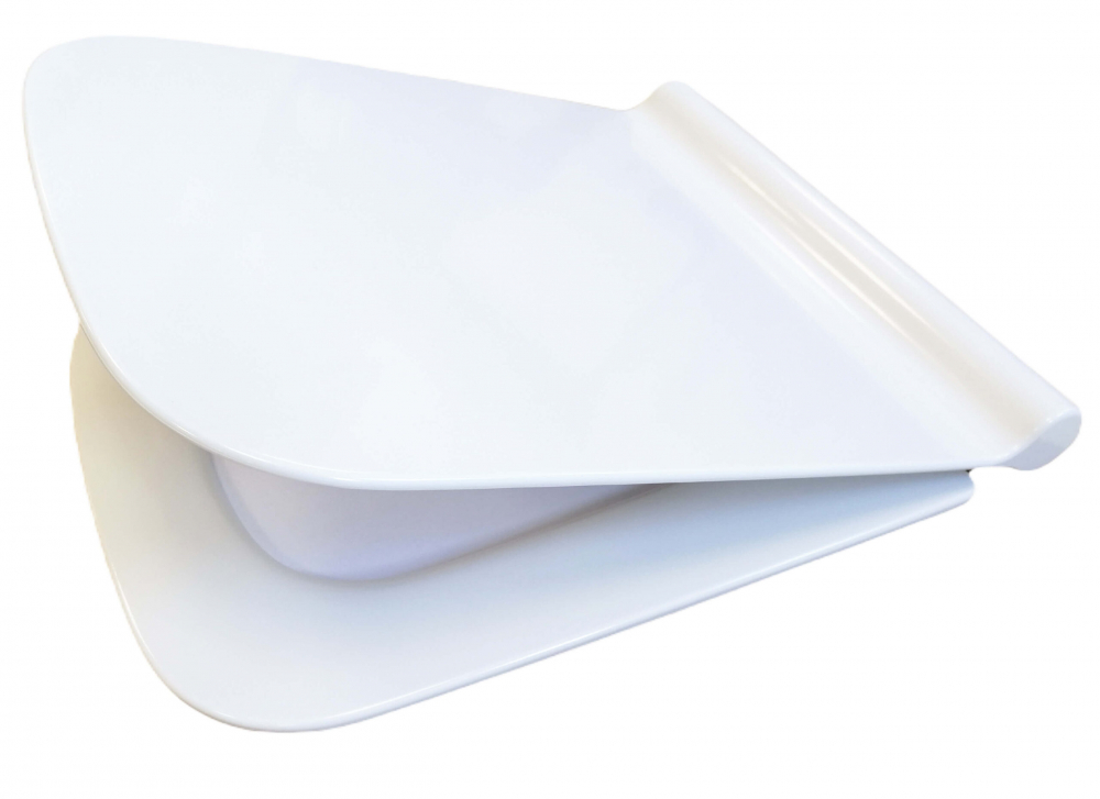 Capac WC cu închidere lentă, rectangular, slim [1]