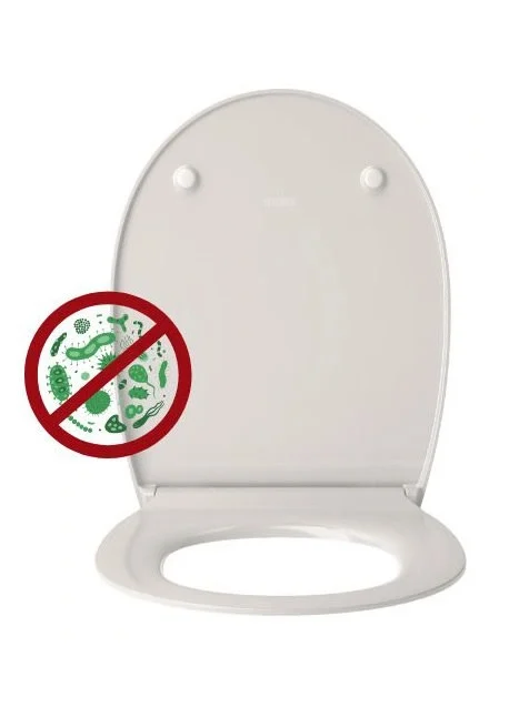 Capac WC cu închidere lentă, slim, Compatibil Tycner Kompakt, detașabil [9]