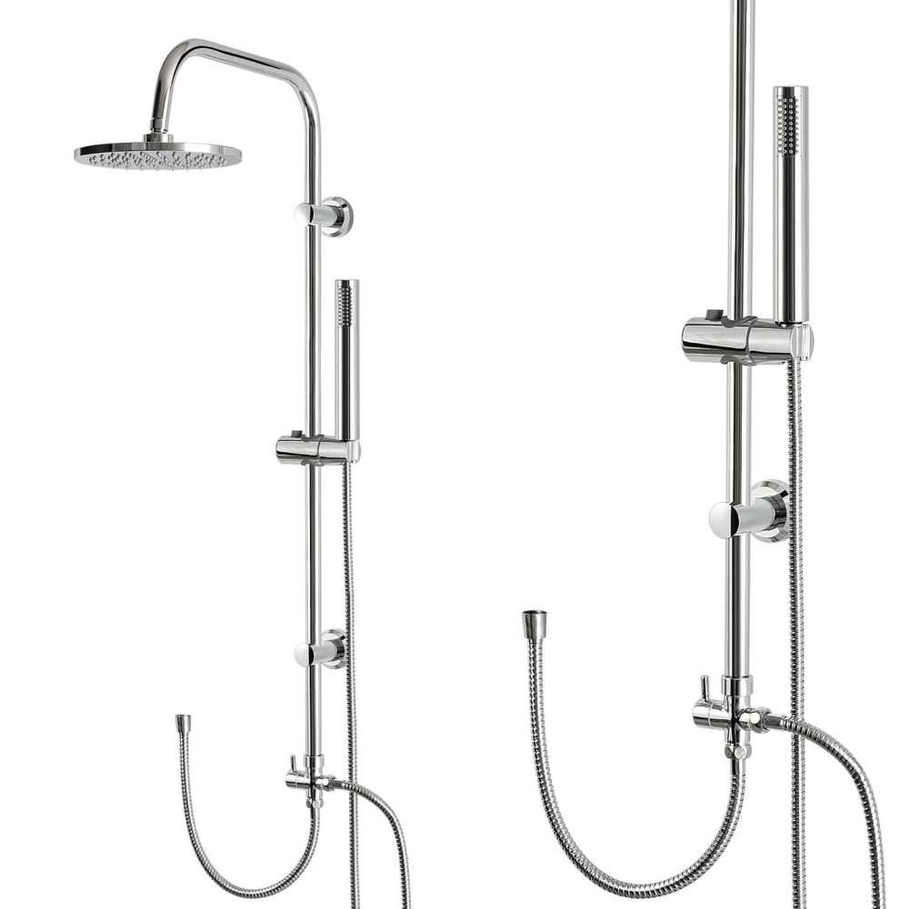 Coloană de duș aparentă cu efect de ploaie de 20cm, fără baterie [1]