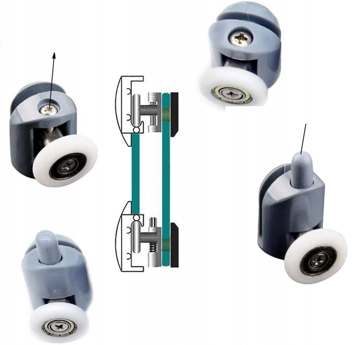 Set 8 role simple pentru cabina de dus, calitate premium [4]