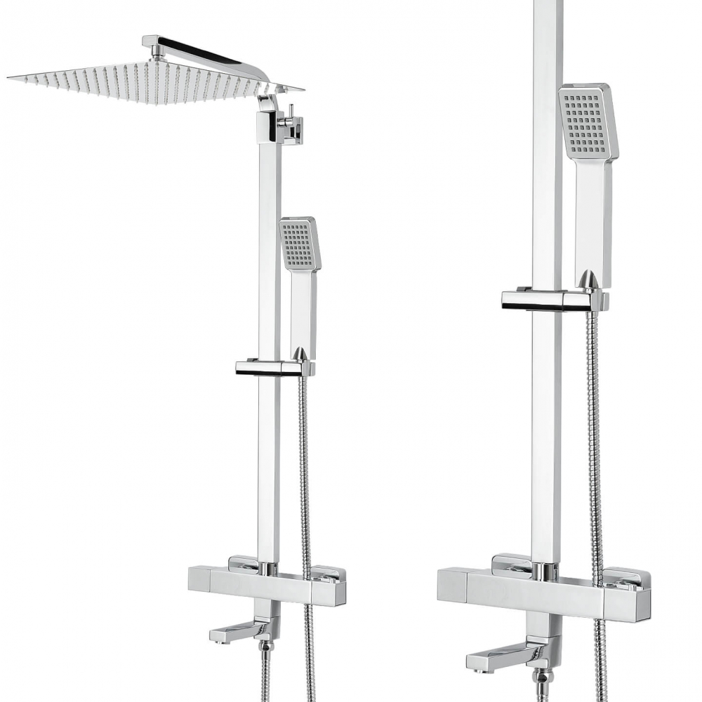 Set coloană de duș cu termostat și cu baterie de cadă - diferite dimensiuni [3]