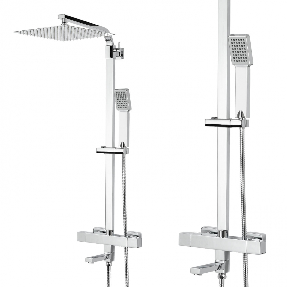 Set coloană de duș cu termostat și cu baterie de cadă - diferite dimensiuni [2]