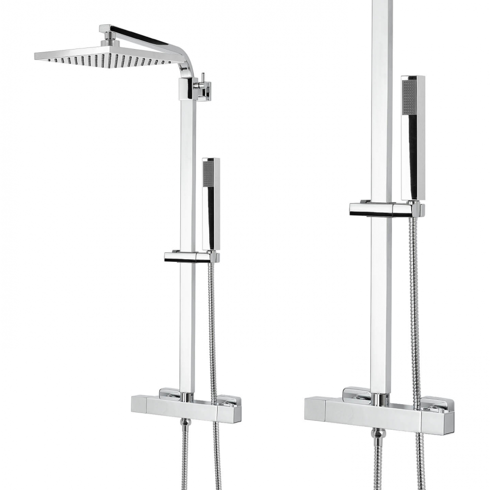 Set coloană de duș cu termostat și efect de ploaie de 20 cm [1]