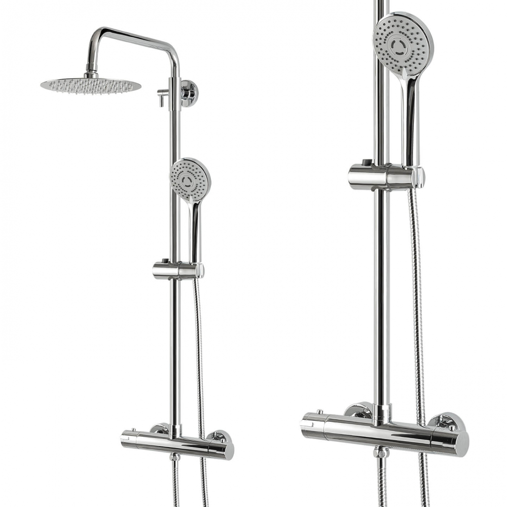 Set coloană de duș cu termostat și efect de ploaie - diferite dimensiuni [1]