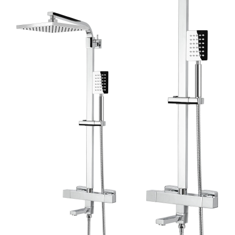 Baterie de duș cu termostat și baterie de cadă - diferite dimensiuni Coloane de dus si seturi de dus - Baterie de duș cu termostat și baterie de cadă - diferite dimensiuni
