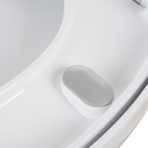 Capac WC cu închidere silențioasă, clasic universal, alb [5]