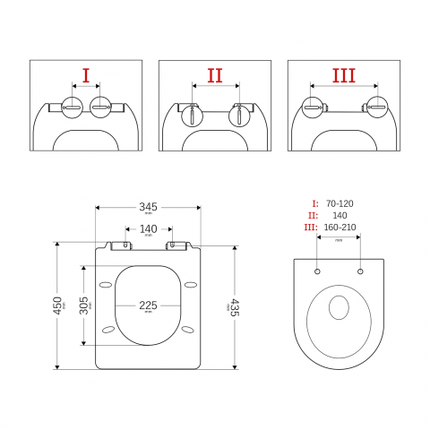 Capac WC dreptunghiular cu închidere lentă [2]