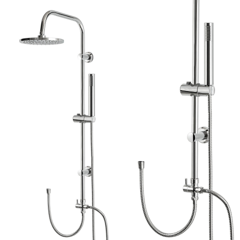 Coloane de dus si seturi de dus - Coloană de duș aparentă cu efect de ploaie de 20cm, fără baterie