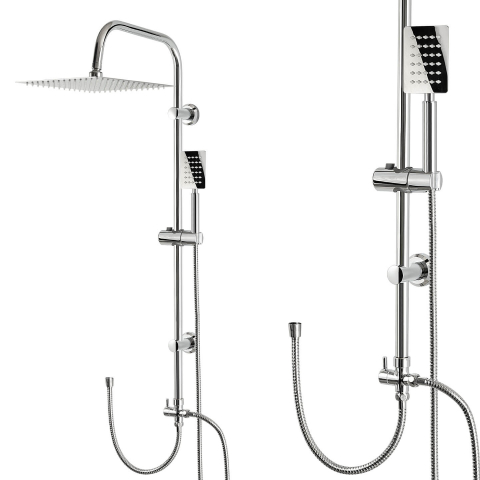 Coloană de duș cu efect de ploaie, fără baterie Cabine dus si accesorii - Coloană de duș cu efect de ploaie, fără baterie