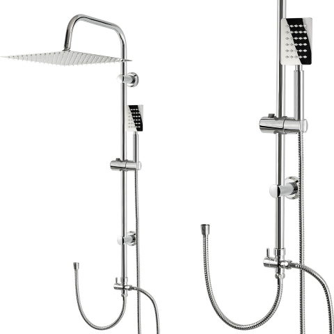 Coloană de duș cu efect de ploaie, fără baterie Cabine dus si accesorii - Coloană de duș cu efect de ploaie, fără baterie