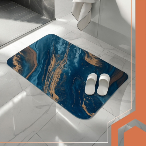 Covor Baie cu Uscare Rapidă, Absorbant Anti-Alunecare, Marea dimensiuni diferite [6]