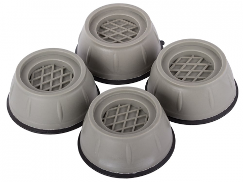 Accesorii si piese masini spalat rufe si uscatoare - set-4-buc-suporti-amortizare-picioare-antivibratii-pentru-masina-de-spalat-rufe-culoare-gri