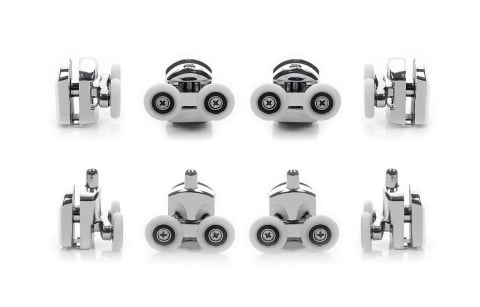 Set 8 role universale duble cromate pentru cabina de dus [9]