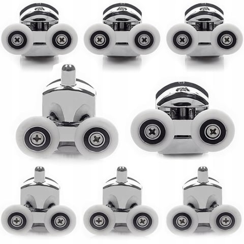 Set 8 role universale duble cromate pentru cabina de dus [10]