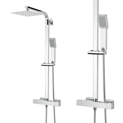 Set coloană de duș cu baterie termostata Coloane de dus si seturi de dus - Set coloană de duș cu baterie termostata
